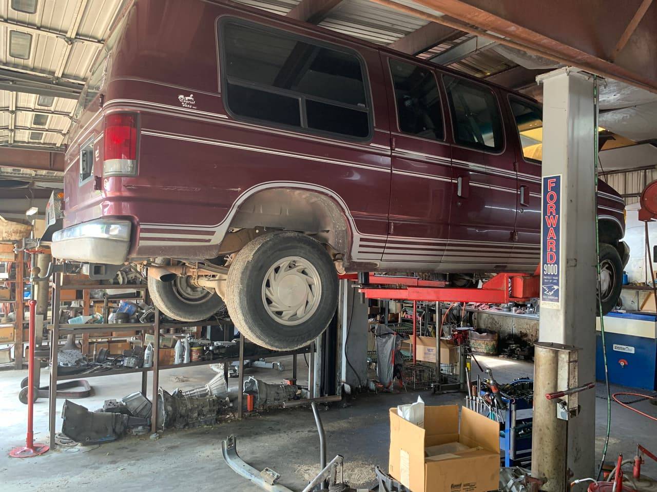 Technician running transmission diagnostics in Cleburne, TX